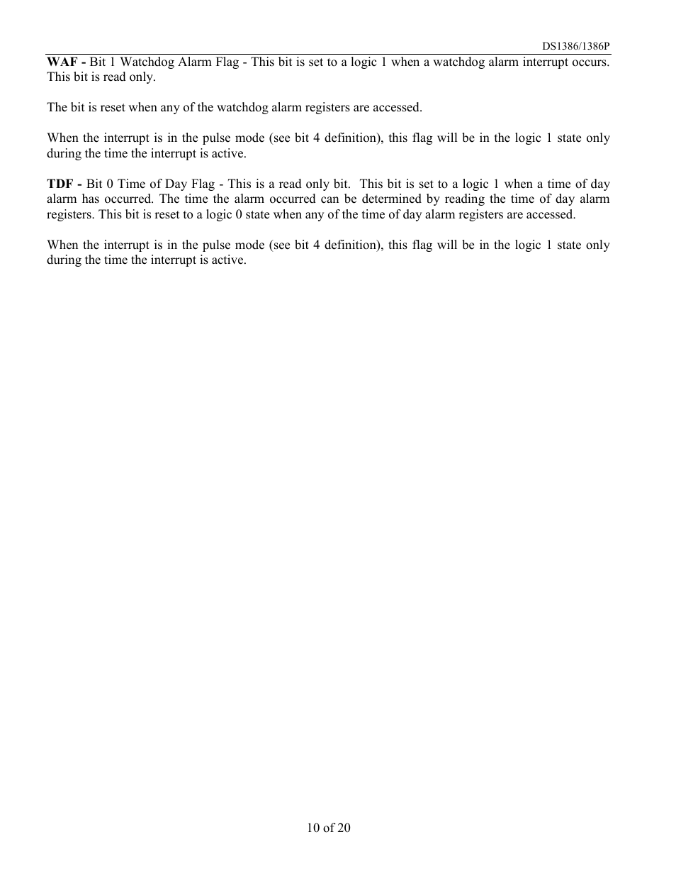 Rainbow Electronics DS1386 User Manual | Page 10 / 20