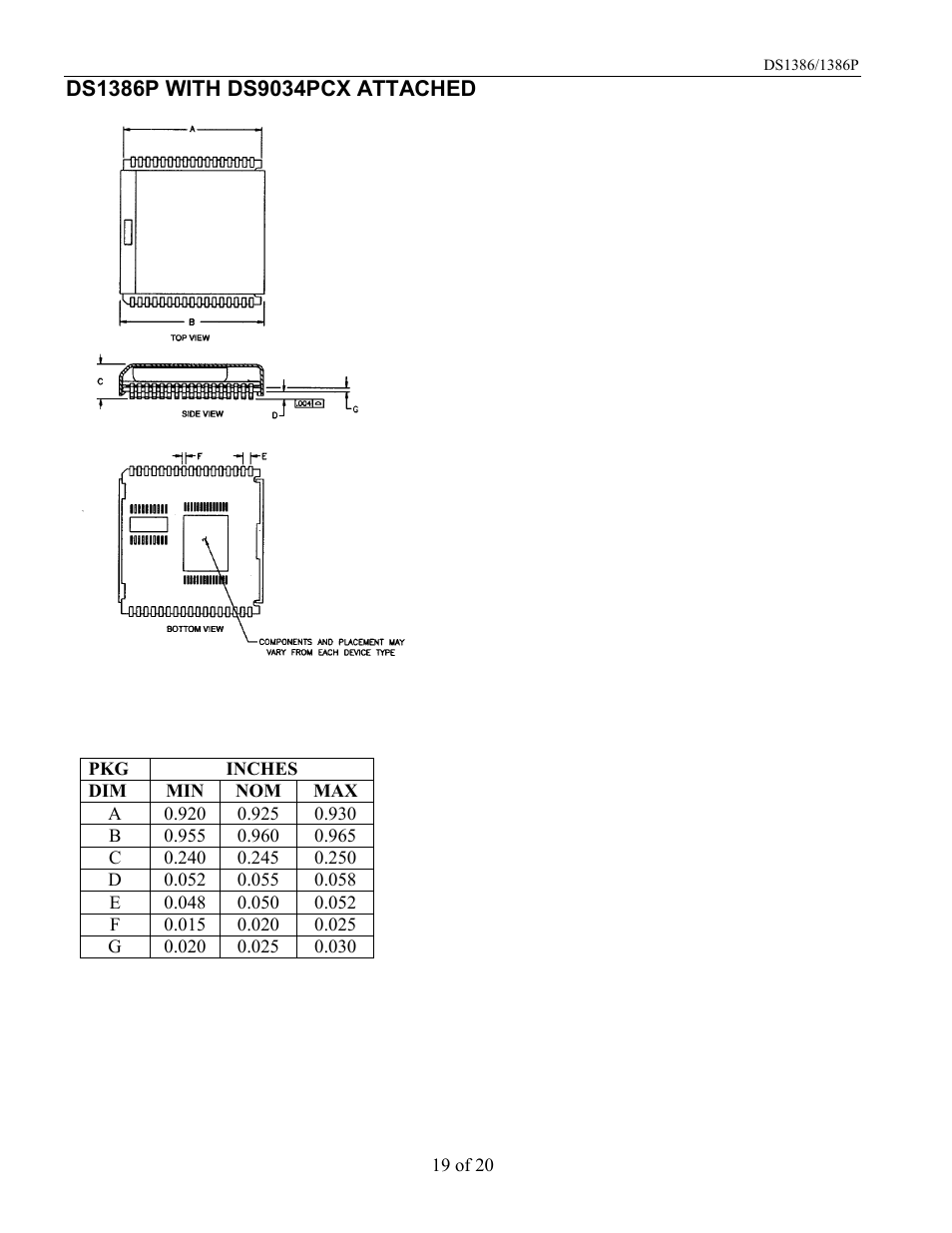 Rainbow Electronics DS1386 User Manual | Page 19 / 20