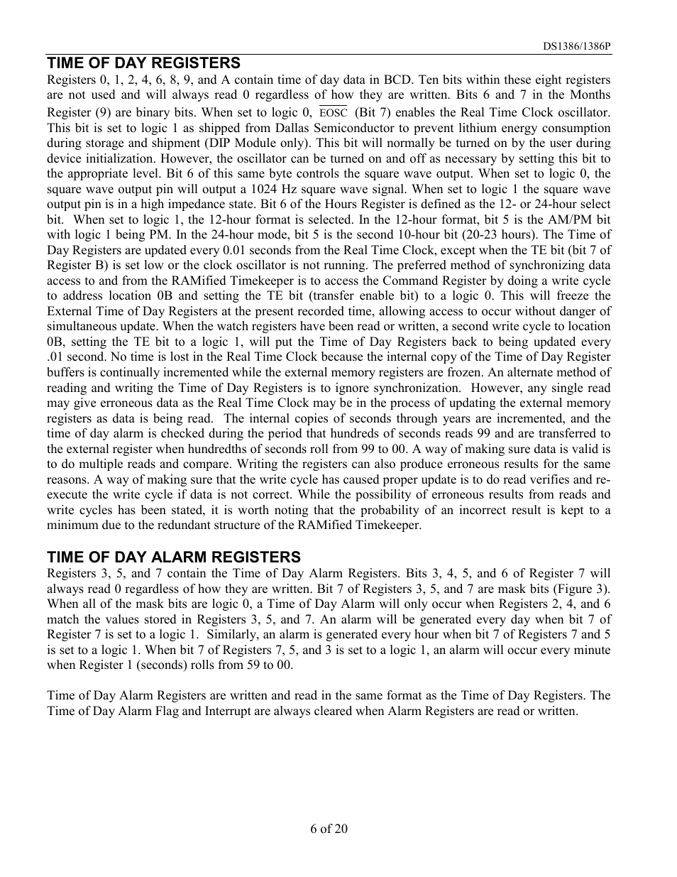 Rainbow Electronics DS1386 User Manual | Page 6 / 20