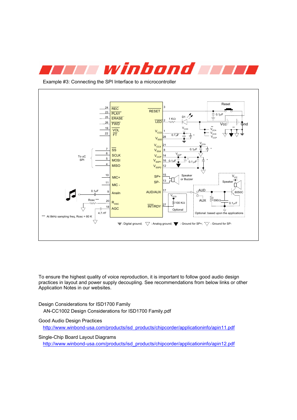 Isd1700 series, Isd1700 | Rainbow Electronics ISD1700 User Manual | Page 18 / 24