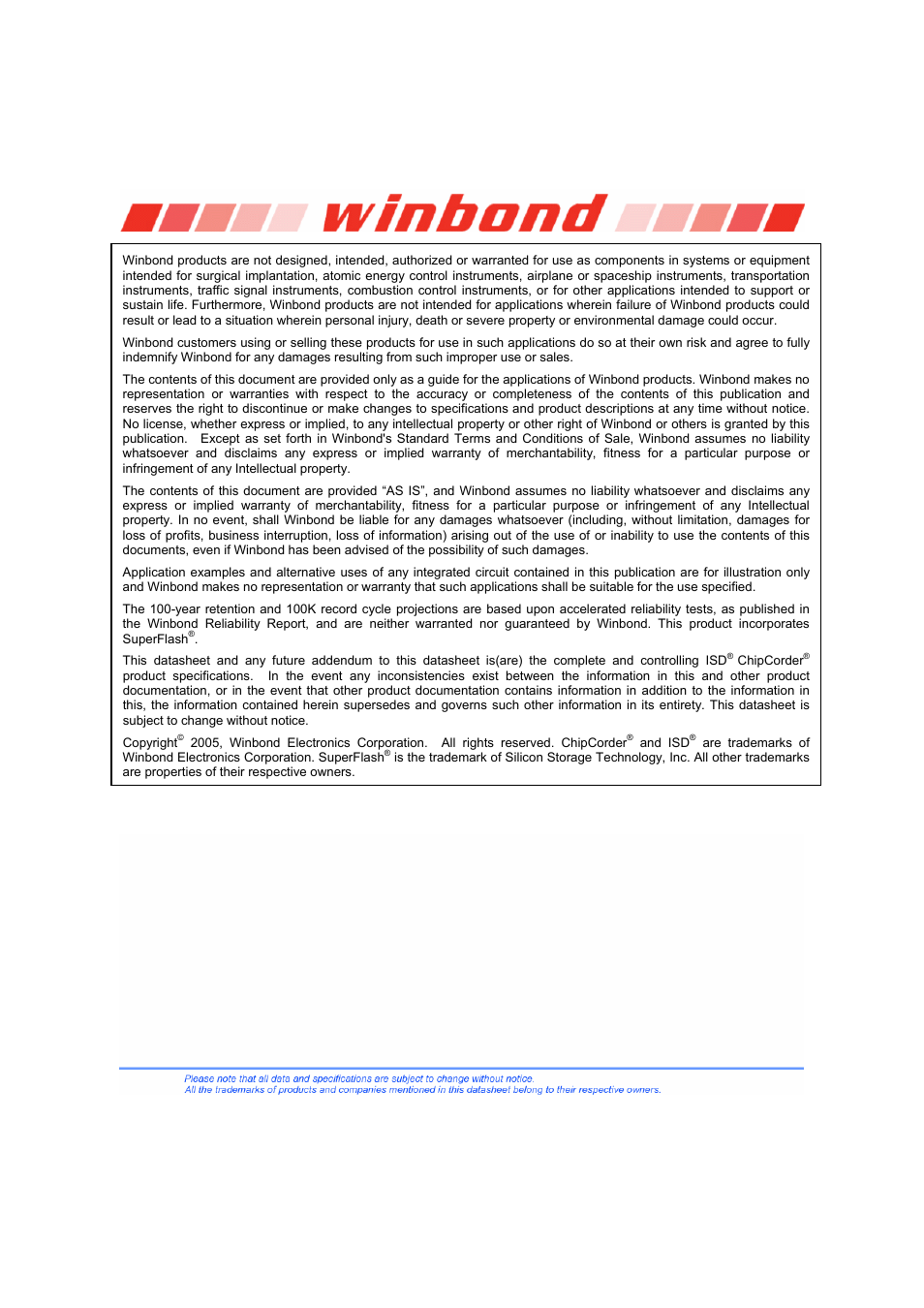 Isd1700 series | Rainbow Electronics ISD1700 User Manual | Page 24 / 24