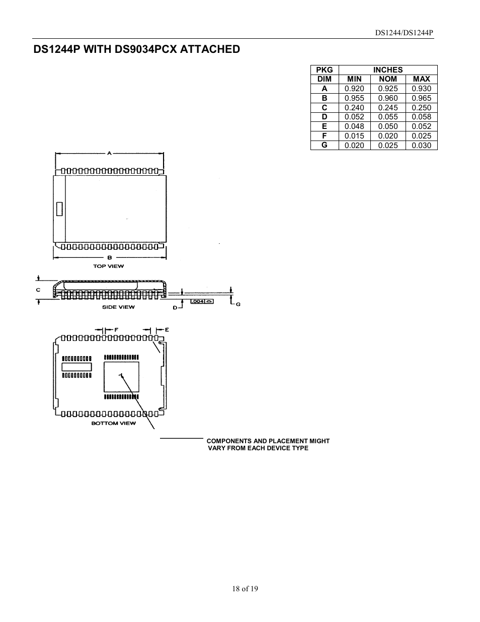 Rainbow Electronics DS1244Y User Manual | Page 18 / 19