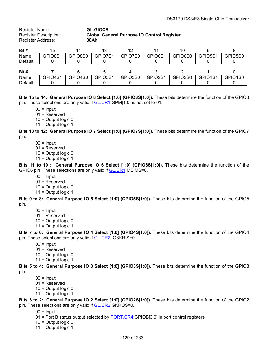 Gl.giocr | Rainbow Electronics DS3170 User Manual | Page 129 / 233