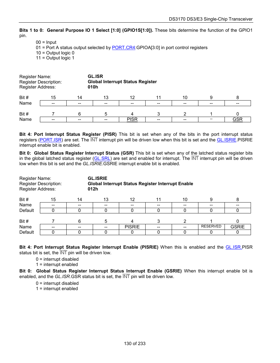 Gl.isrie, Gl.isr | Rainbow Electronics DS3170 User Manual | Page 130 / 233