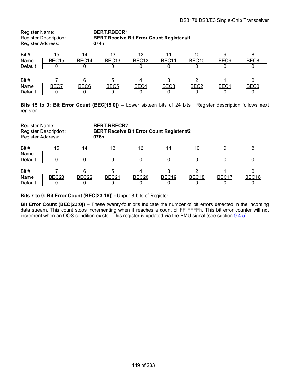 Bert.rbecr1, Bert.rbecr2 | Rainbow Electronics DS3170 User Manual | Page 149 / 233