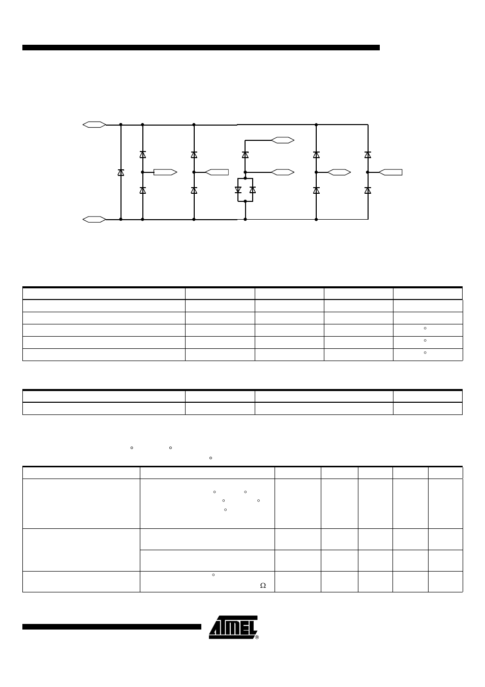 Absolute maximum ratings, Thermal resistance, Electrical characteristics | Atar862-8 | Rainbow Electronics ATAR862-8 User Manual | Page 11 / 106