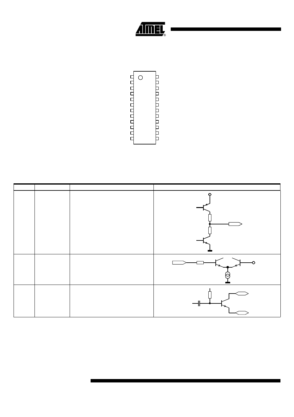 Pin configuration, Pin description: rf part, Atar862-8 | Rainbow Electronics ATAR862-8 User Manual | Page 2 / 106