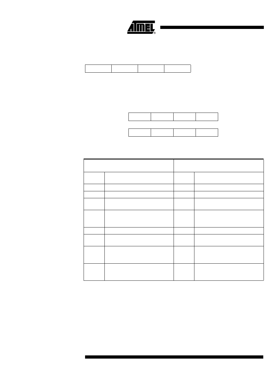 Port 4 data register (p4dat), Port 4 control register (p4cr) byte write, Bi-directional port 6 | Atar862-8 | Rainbow Electronics ATAR862-8 User Manual | Page 38 / 106