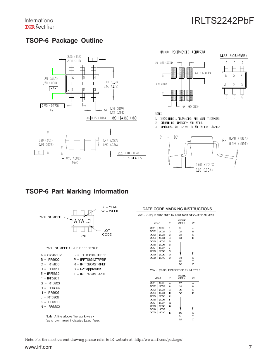 Irlts2242pbf | Rainbow Electronics IRLTS2242TRPBF User Manual | Page 7 / 8