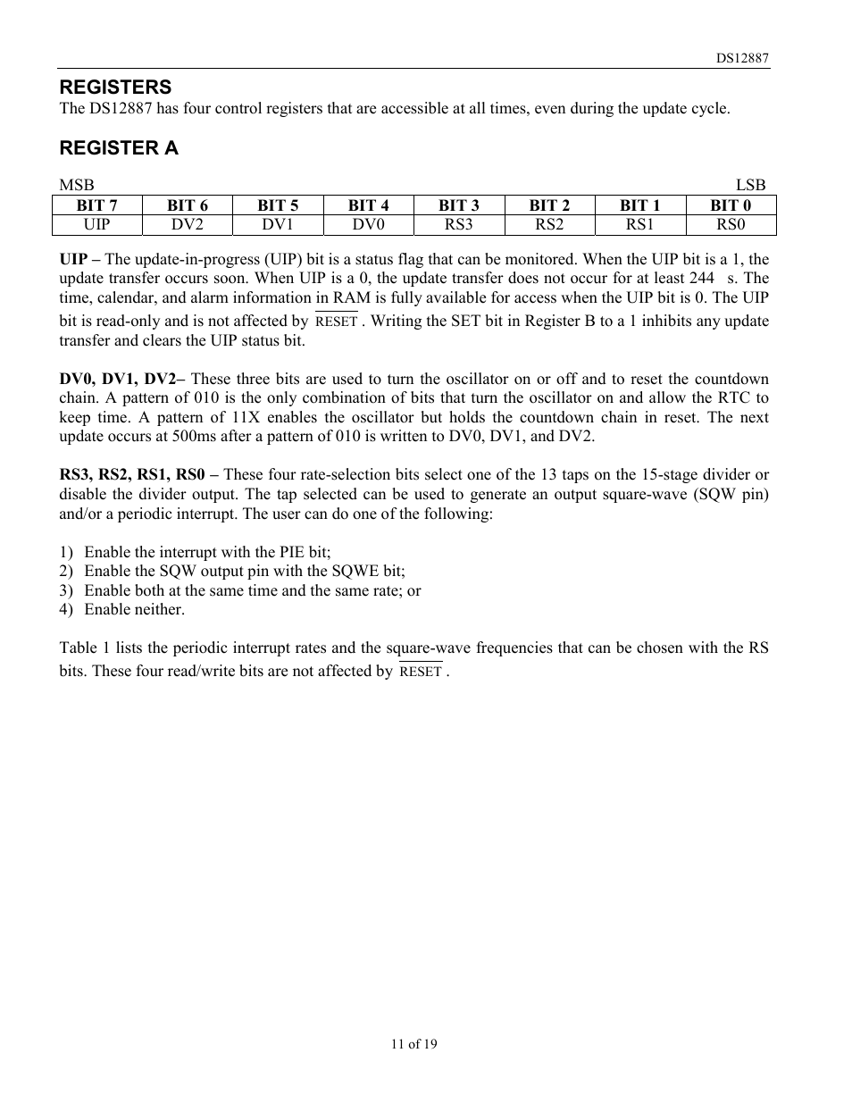 Rainbow Electronics DS12887 User Manual | Page 11 / 19