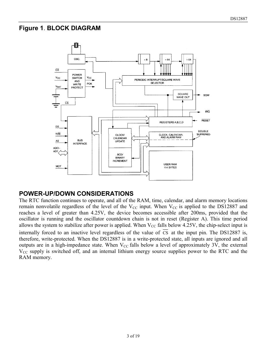 Rainbow Electronics DS12887 User Manual | Page 3 / 19