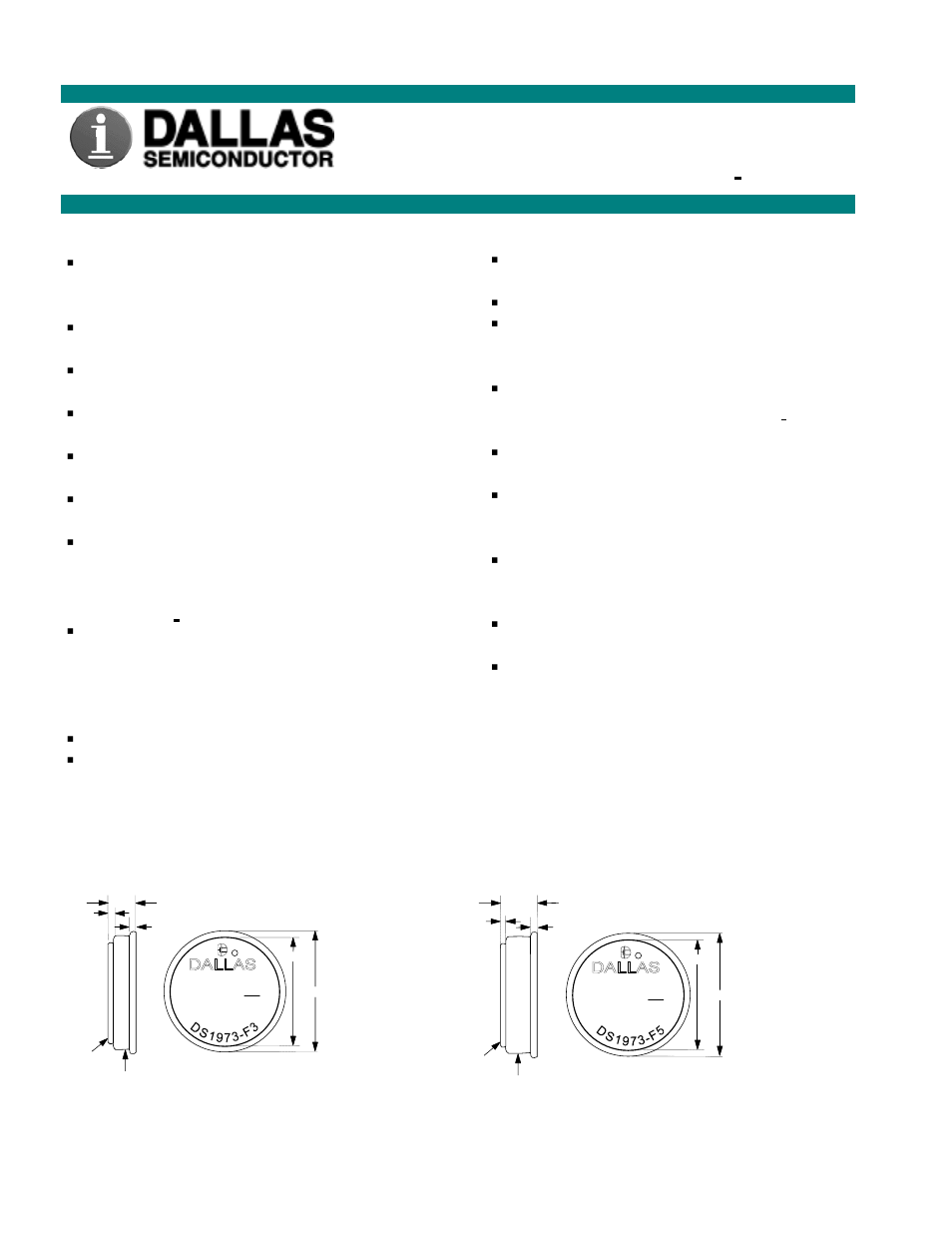 Rainbow Electronics DS1973 User Manual | 2 pages