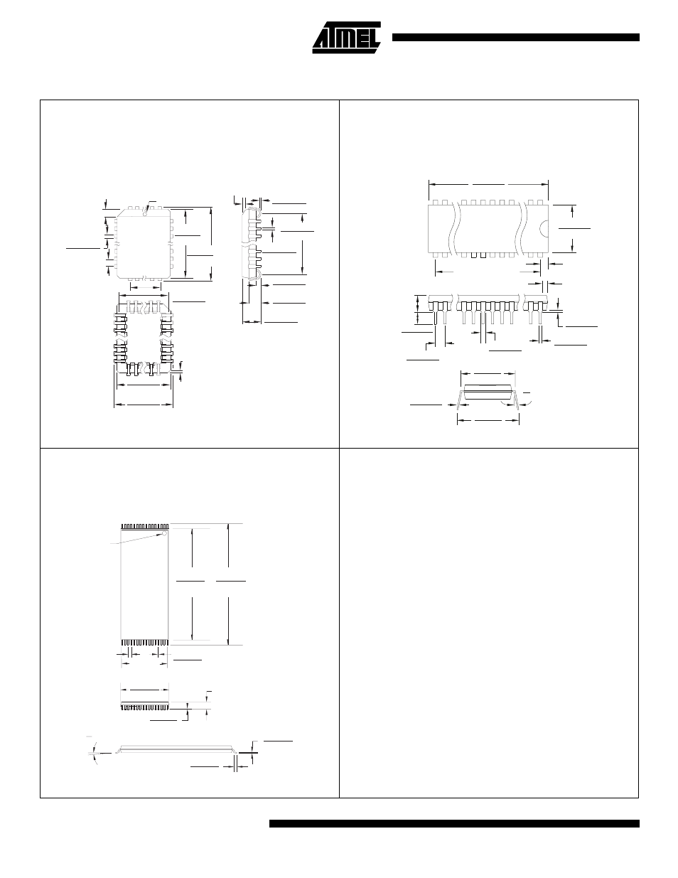 Packaging information, Controlling dimension: millimeters | Rainbow Electronics AT27C010(L) User Manual | Page 12 / 16
