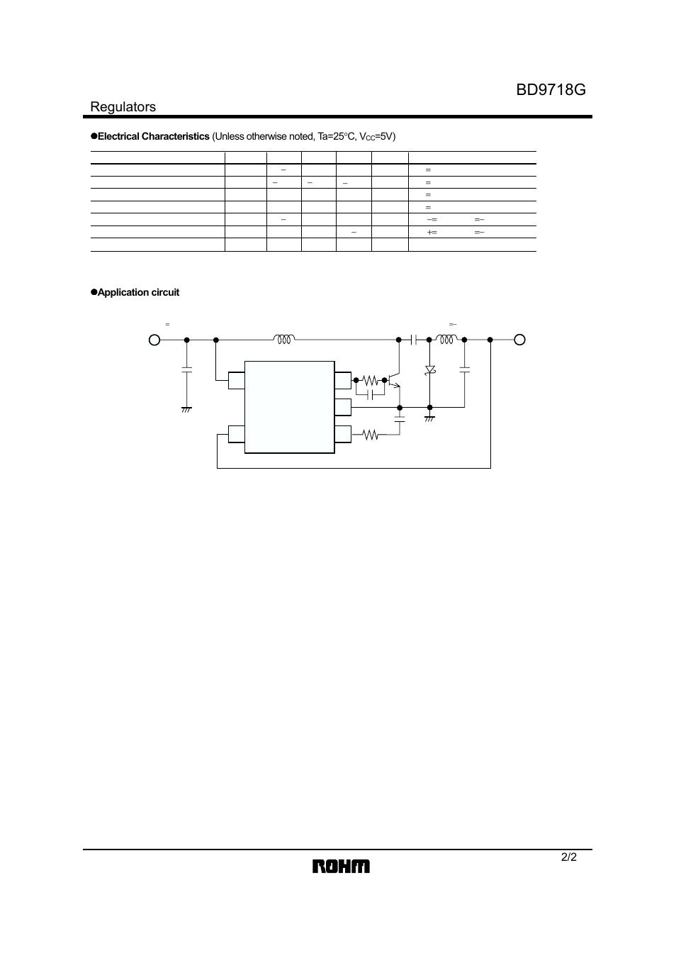 Bd9718g, Regulators | Rainbow Electronics BD9718G User Manual | Page 2 / 3