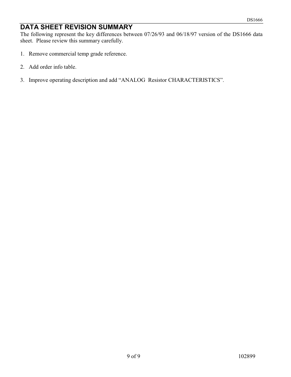 Rainbow Electronics DS1666S User Manual | Page 9 / 9