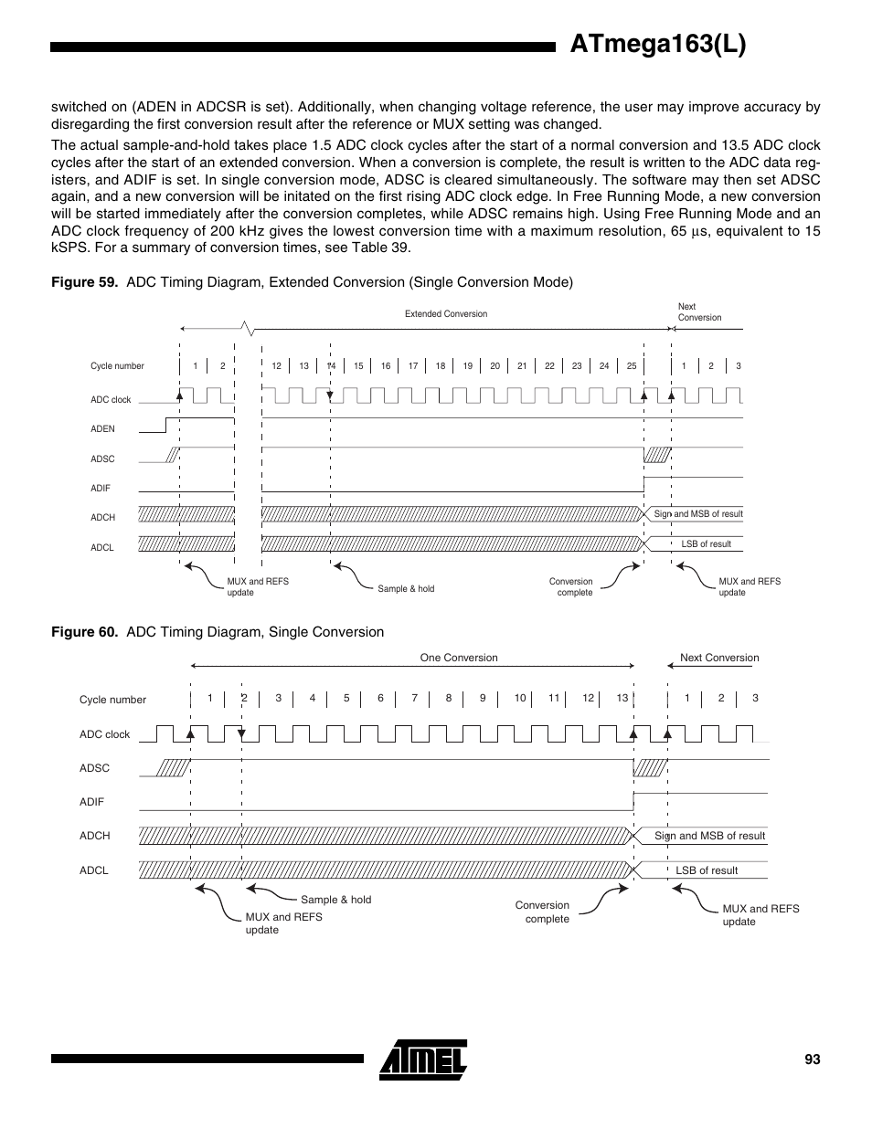 Atmega163(l) | Rainbow Electronics ATmega163L User Manual | Page 93 / 156