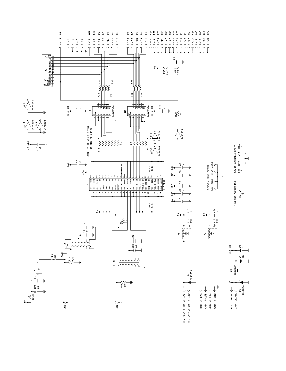Evaluation board | Rainbow Electronics CLC5957 User Manual | Page 11 / 16