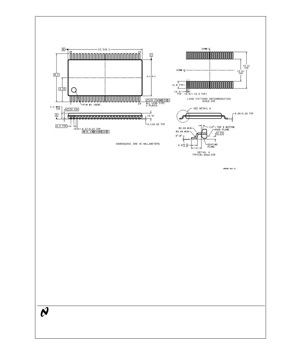 Physical dimensions | Rainbow Electronics CLC5957 User Manual | Page 16 / 16