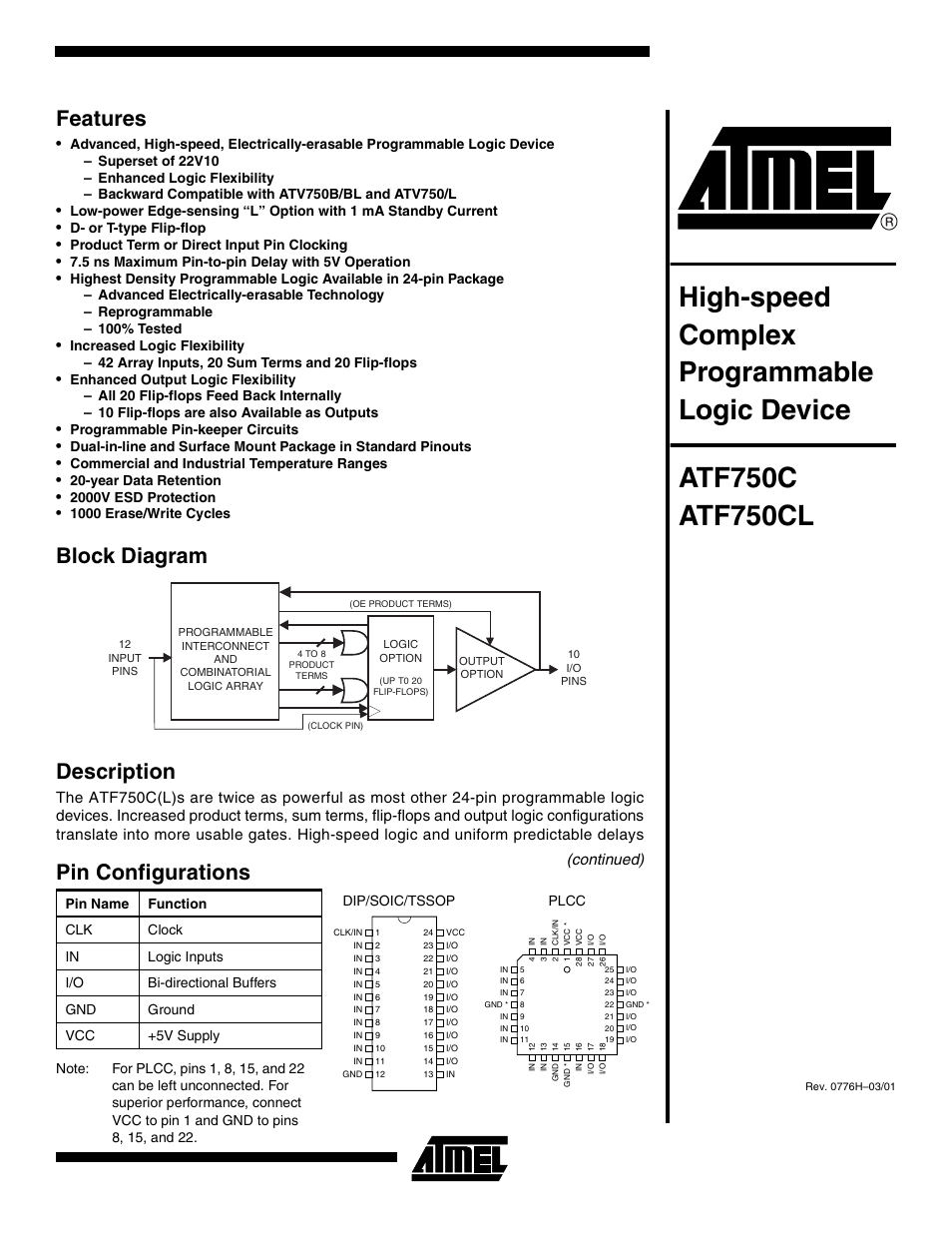 Rainbow Electronics ATF750CL User Manual | 16 pages