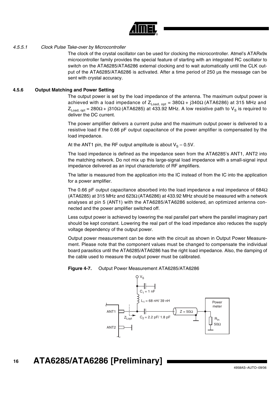 Rainbow Electronics ATA6286 User Manual | Page 16 / 18