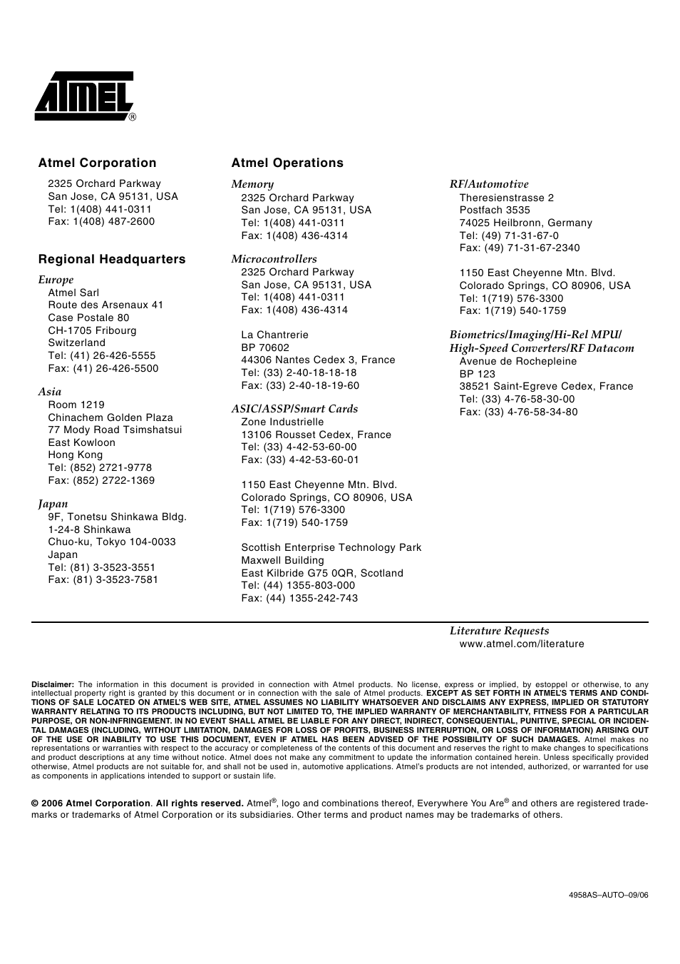 Rainbow Electronics ATA6286 User Manual | Page 18 / 18
