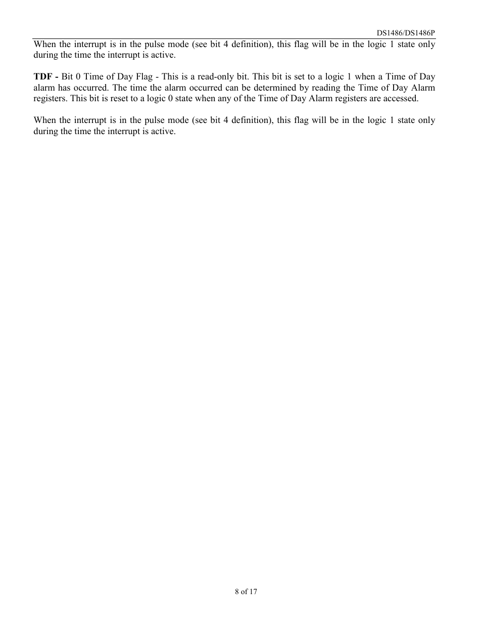 Rainbow Electronics DS1486P User Manual | Page 8 / 17