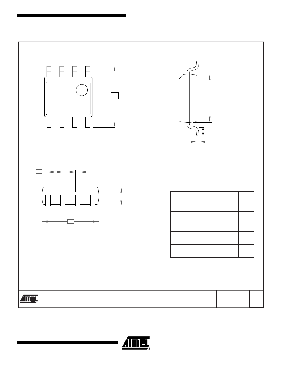 8s1 – jedec soic, Top view end view, Side view | Rainbow Electronics AT25040A User Manual | Page 17 / 18