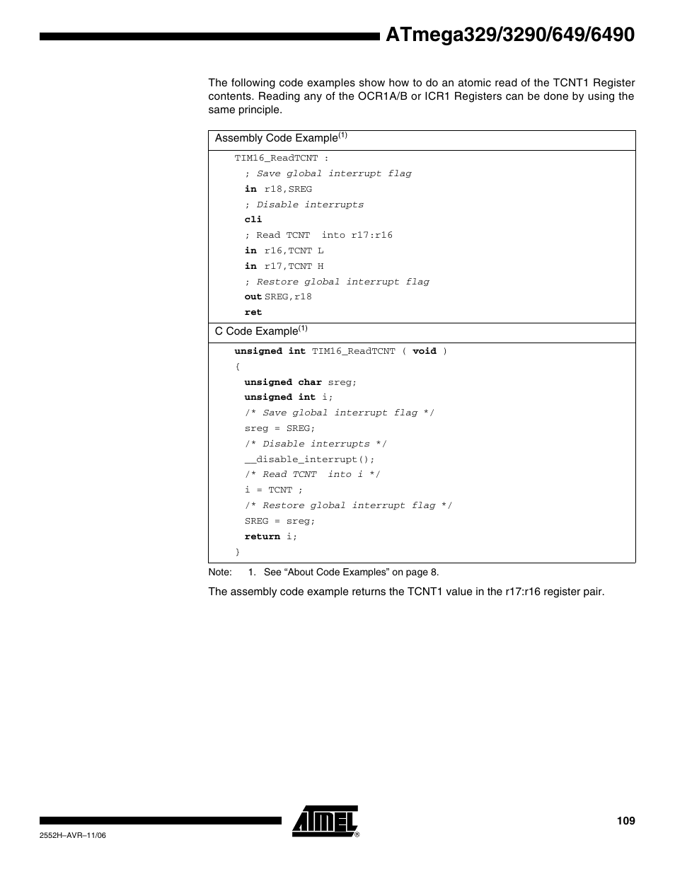 Rainbow Electronics ATmega3290P_V User Manual | Page 109 / 375