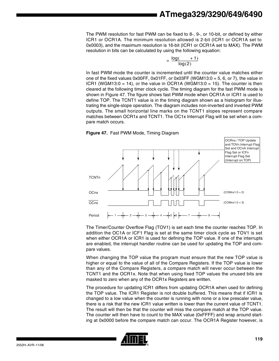 Rainbow Electronics ATmega3290P_V User Manual | Page 119 / 375