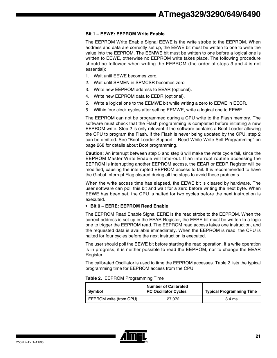 Rainbow Electronics ATmega3290P_V User Manual | Page 21 / 375