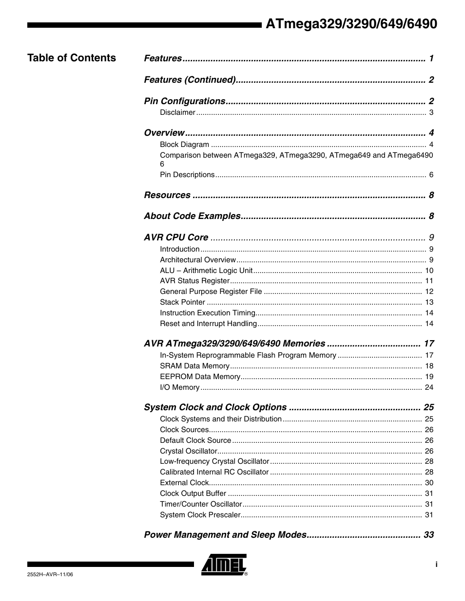 Rainbow Electronics ATmega3290P_V User Manual | Page 369 / 375