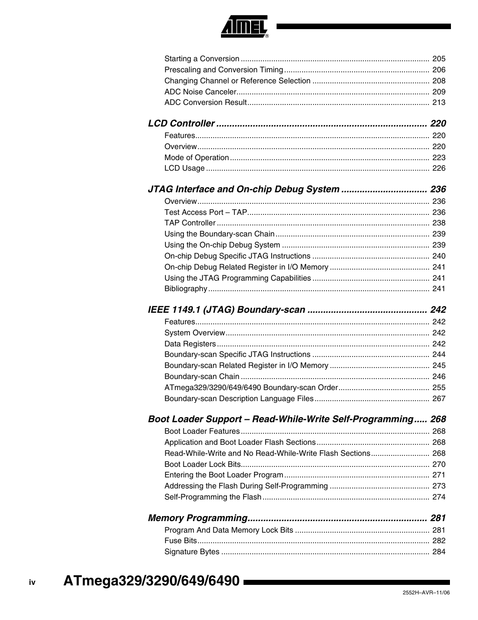 Rainbow Electronics ATmega3290P_V User Manual | Page 372 / 375