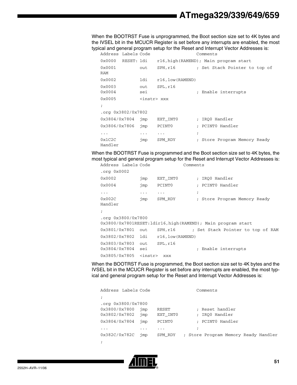 Rainbow Electronics ATmega3290P_V User Manual | Page 51 / 375