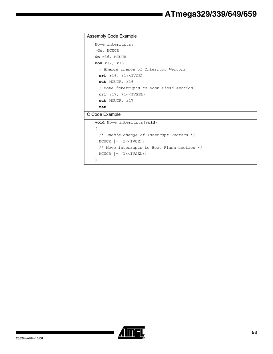 Rainbow Electronics ATmega3290P_V User Manual | Page 53 / 375