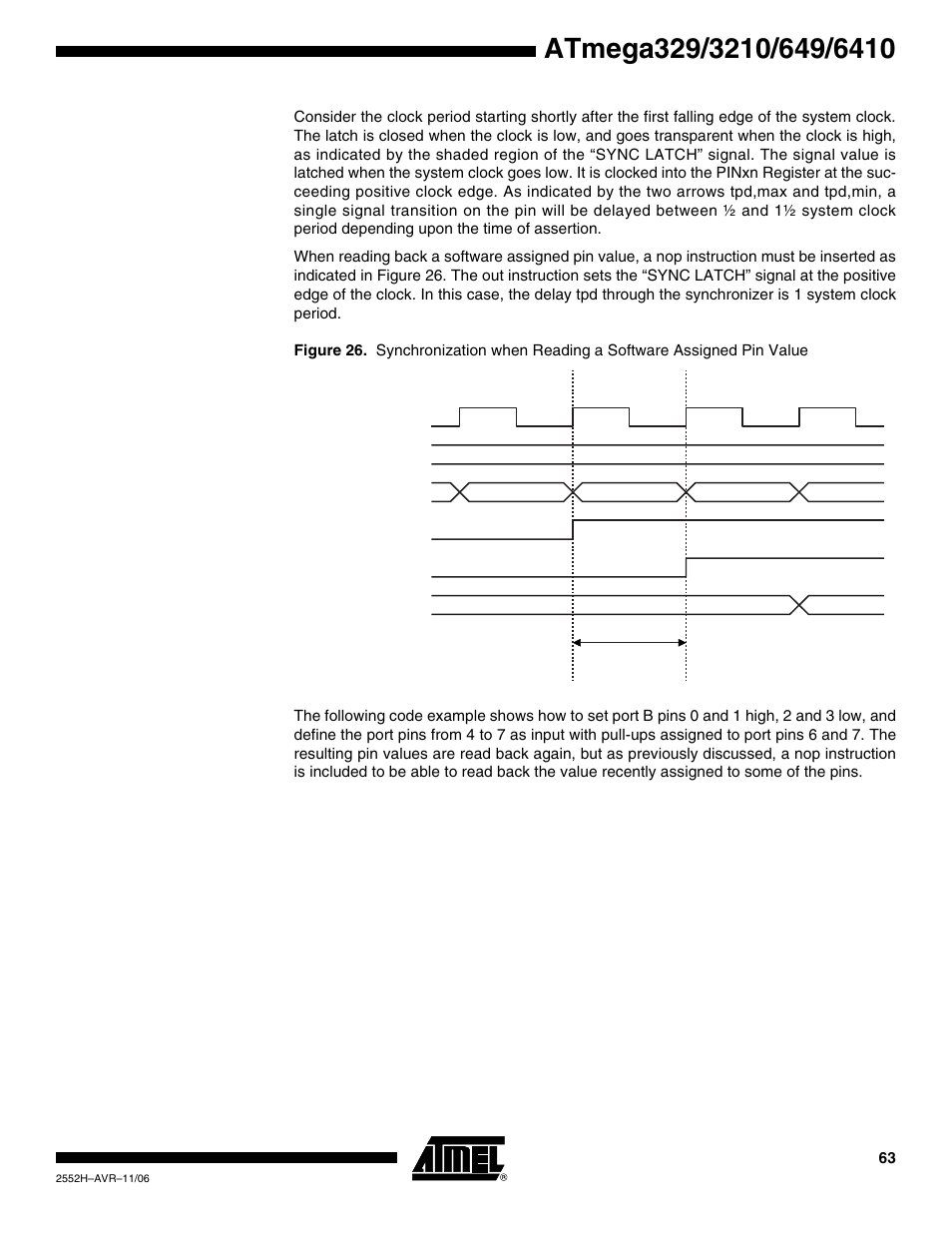 Rainbow Electronics ATmega3290P_V User Manual | Page 63 / 375