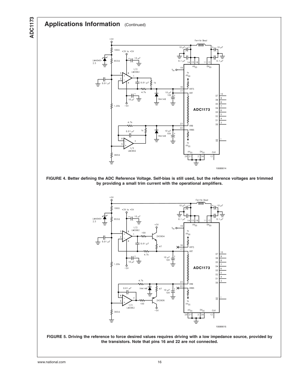 Applications information | Rainbow Electronics ADC1173 User Manual | Page 16 / 21