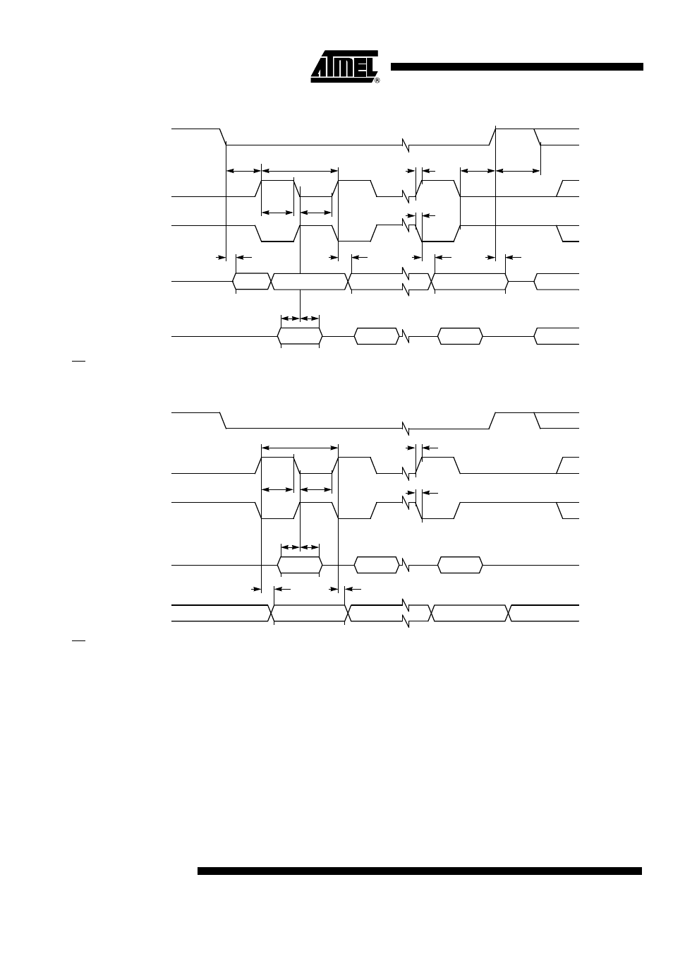 Figure 125. spi master waveforms (sscpha = 0), Figure 126. spi master waveforms (sscpha = 1) | Rainbow Electronics AT89C5132 User Manual | Page 148 / 162