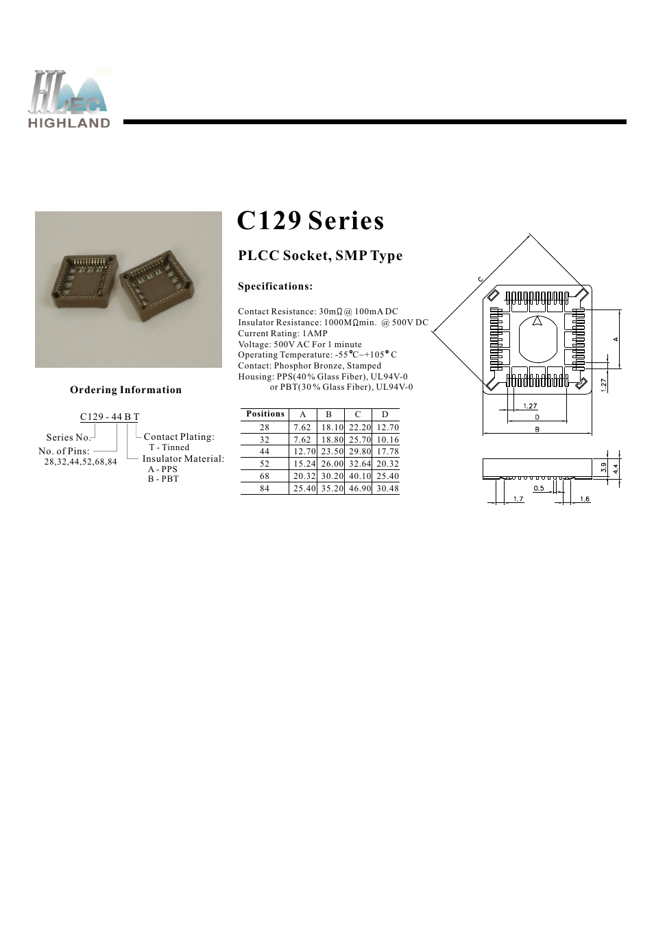 Rainbow Electronics C129 Series User Manual | 1 page
