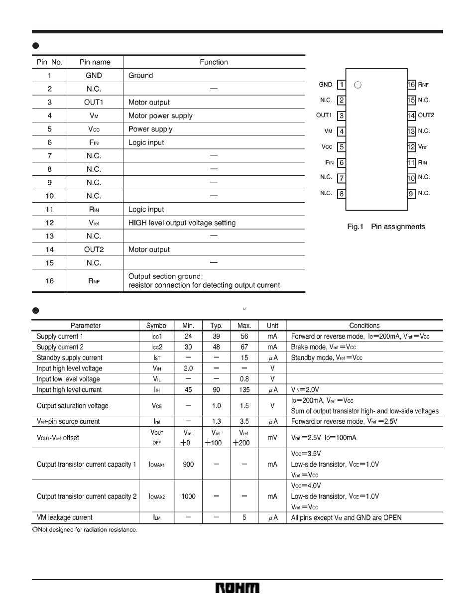 Motor driver ics ba6288fs | Rainbow Electronics BA6288FS User Manual | Page 3 / 8