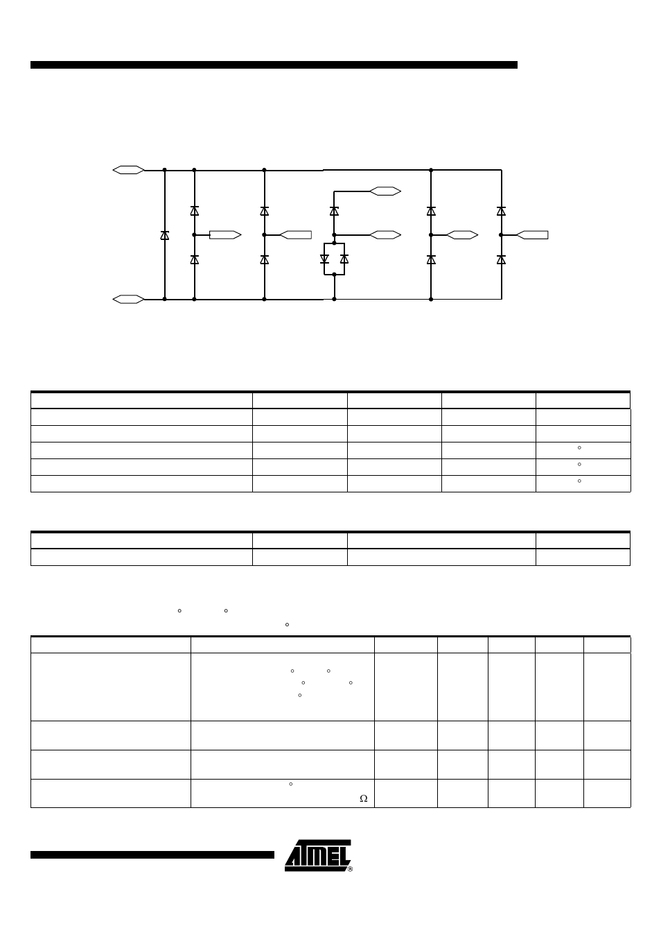 Absolute maximum ratings, Thermal resistance, Electrical characteristics | Atar862-4 | Rainbow Electronics ATAR862-4 User Manual | Page 11 / 106