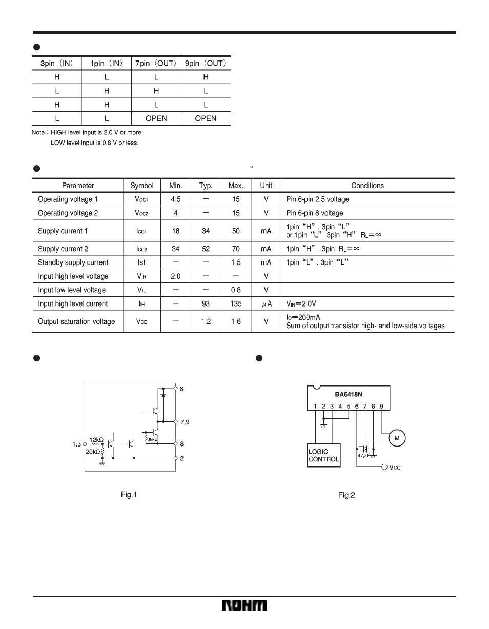 Motor driver ics ba6418n | Rainbow Electronics BA6418N User Manual | Page 2 / 5