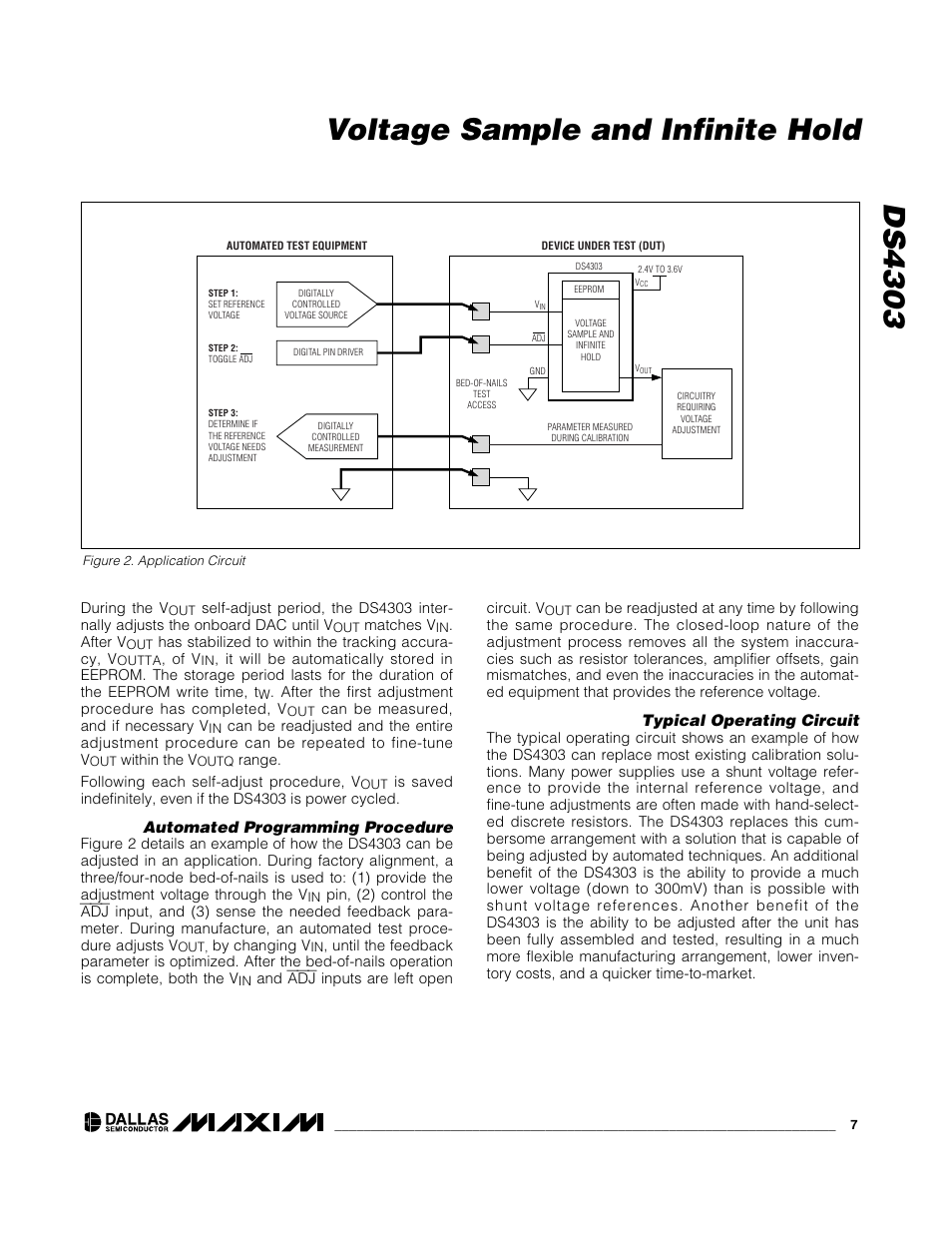 Ds4303 voltage sample and infinite hold | Rainbow Electronics DS4303 User Manual | Page 7 / 8