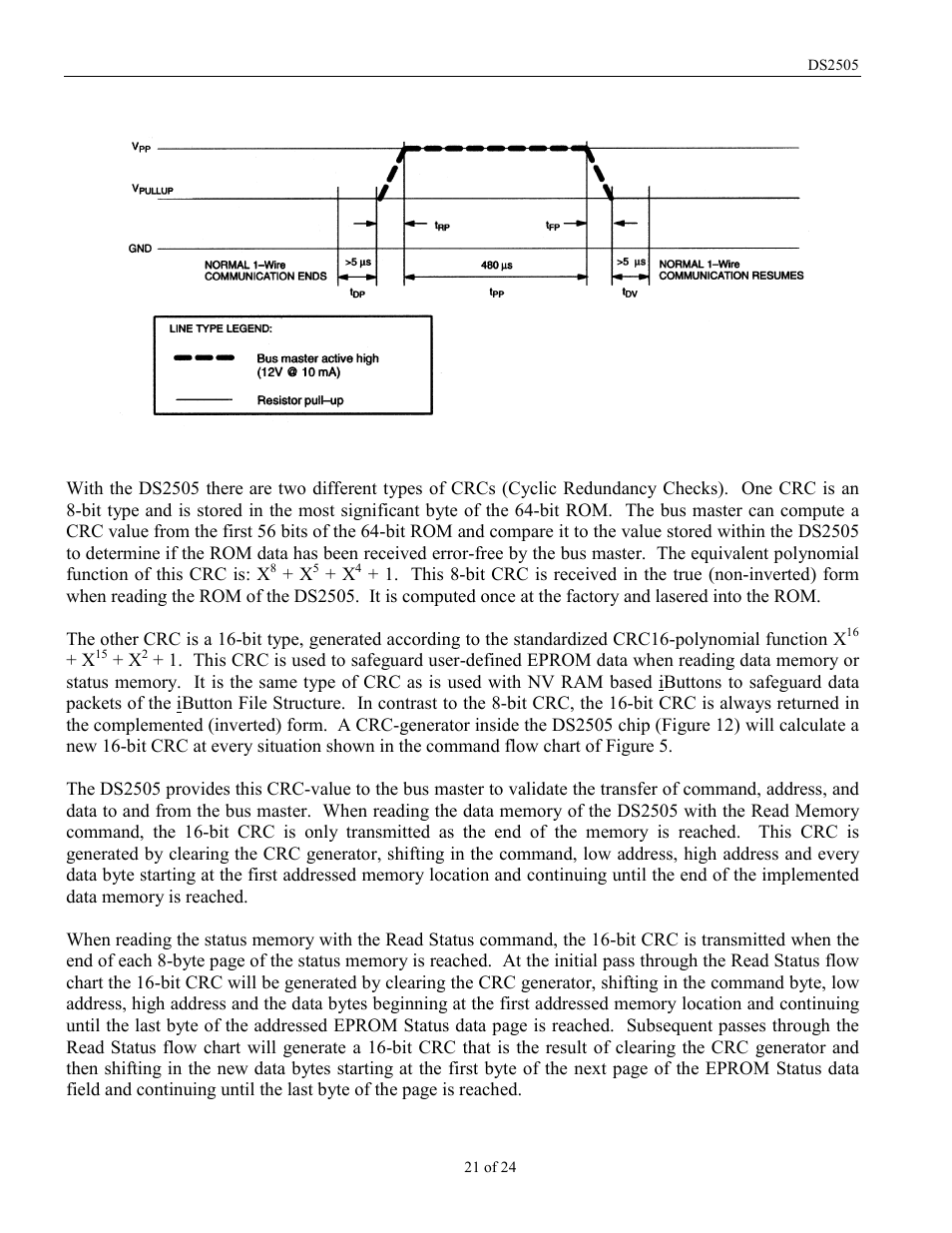 Rainbow Electronics DS2505 User Manual | Page 21 / 24