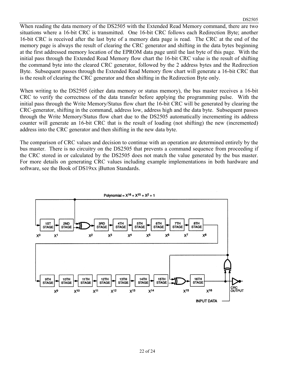 Rainbow Electronics DS2505 User Manual | Page 22 / 24
