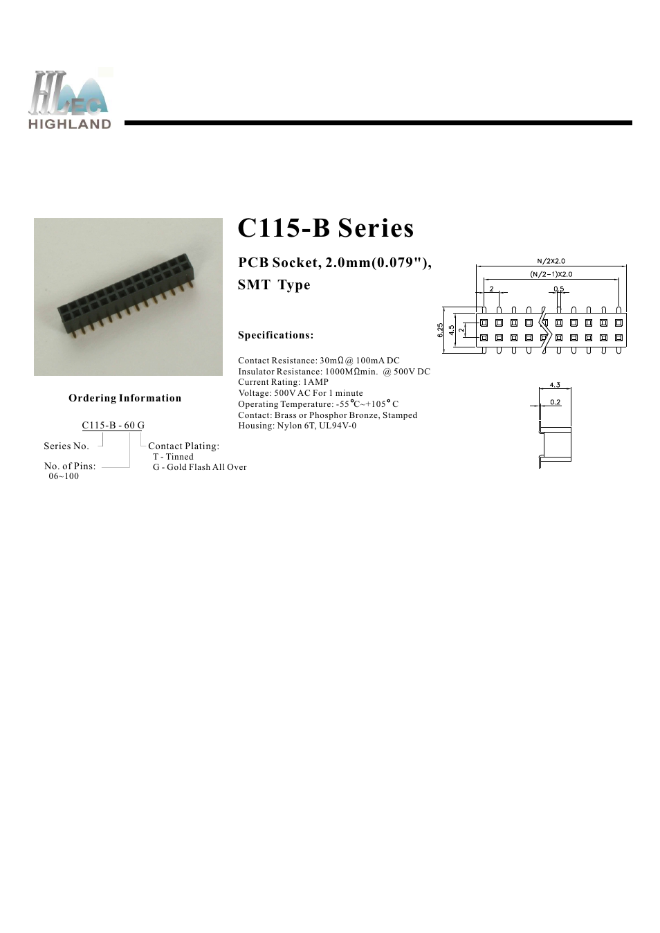 Rainbow Electronics C115-B Series User Manual | 1 page