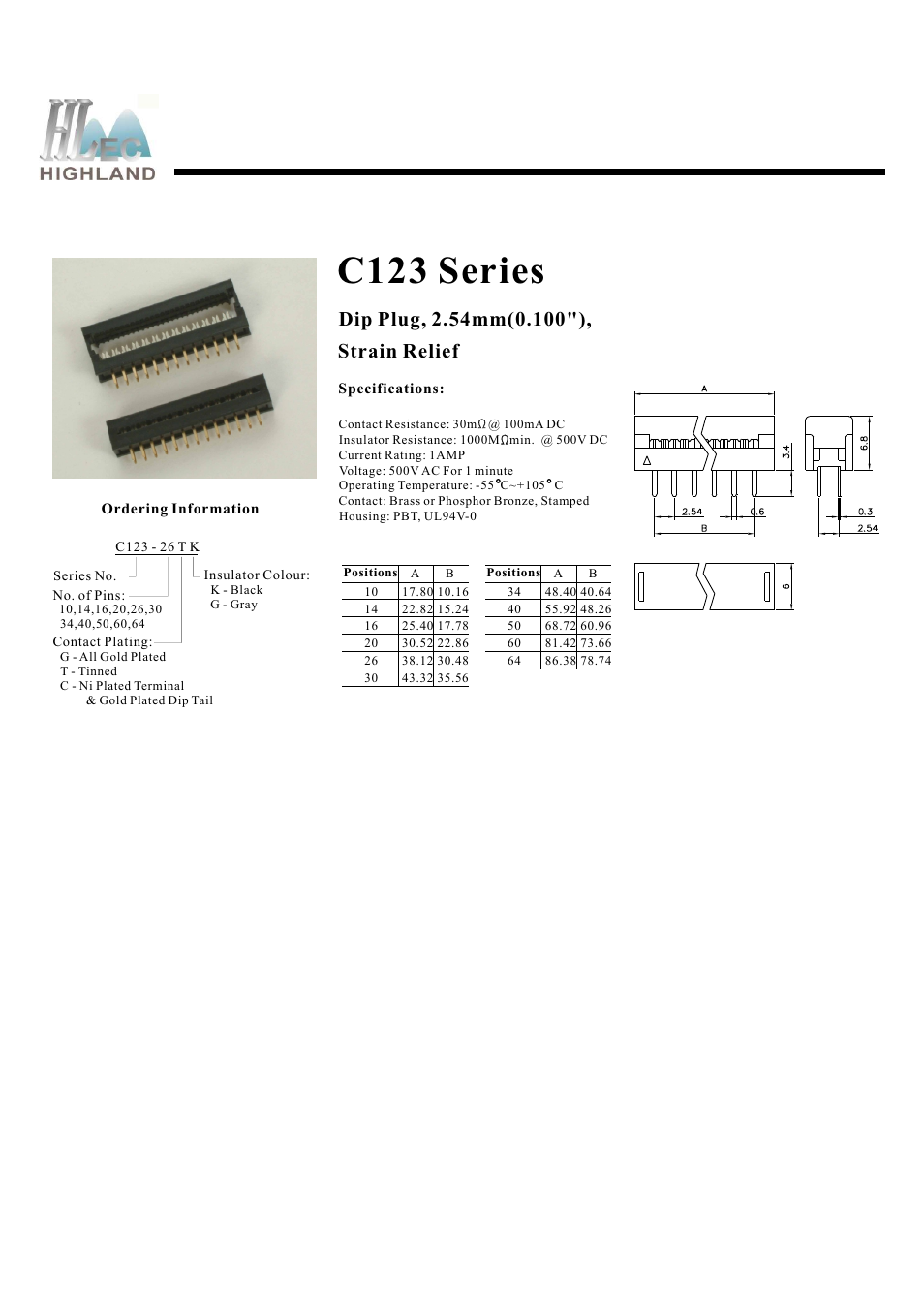 Rainbow Electronics C123 Series User Manual | 1 page