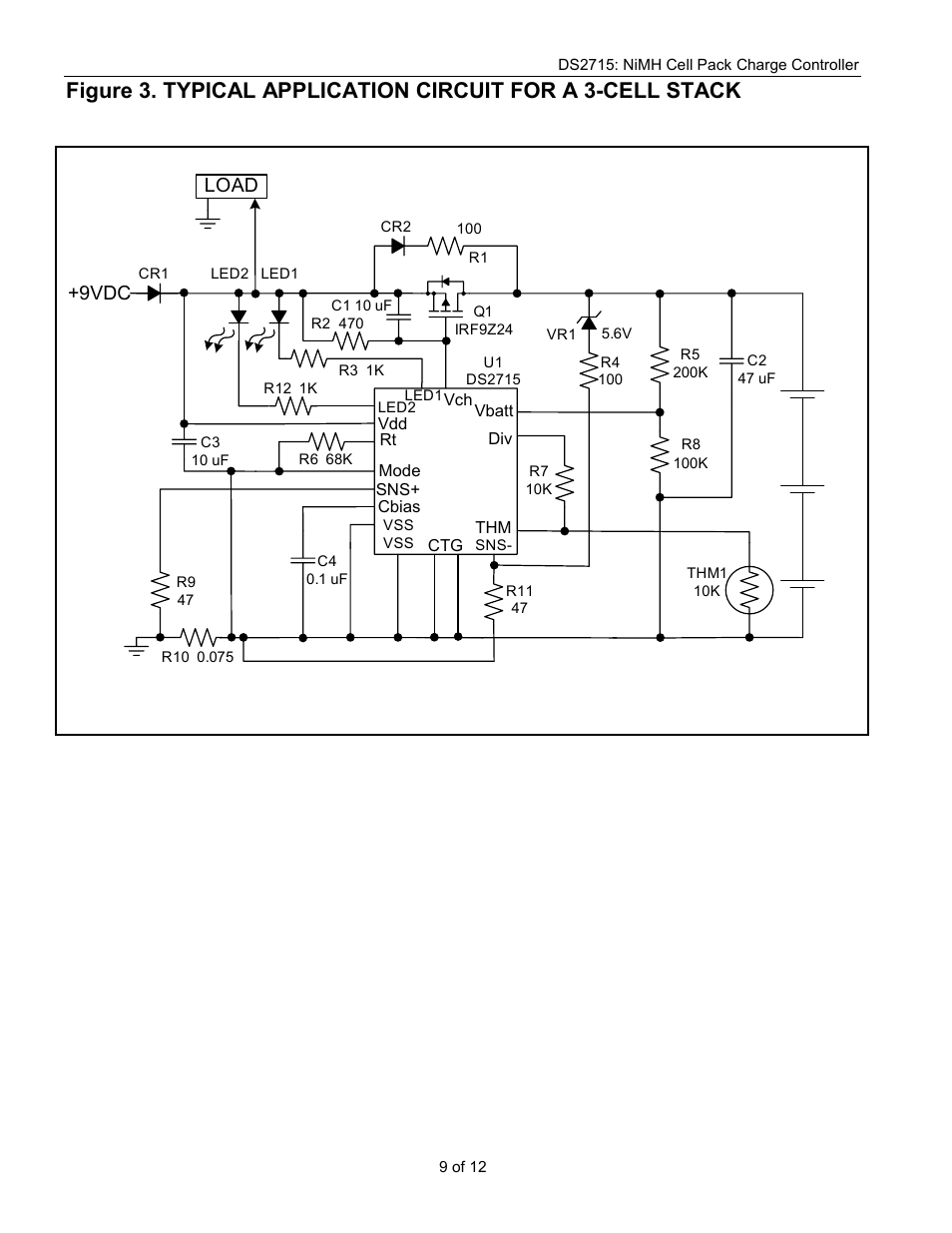 9vdc, Load | Rainbow Electronics DS2715 User Manual | Page 9 / 12