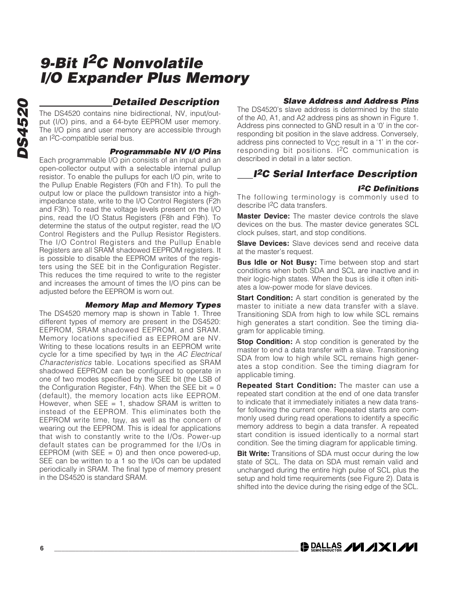 Rainbow Electronics DS4520 User Manual | Page 6 / 10