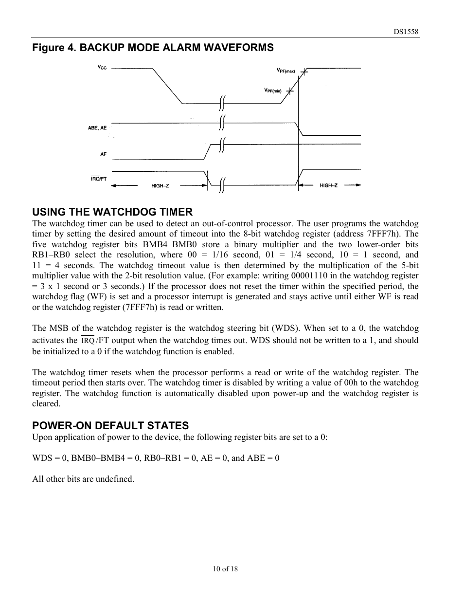 Rainbow Electronics DS1558Y User Manual | Page 10 / 18