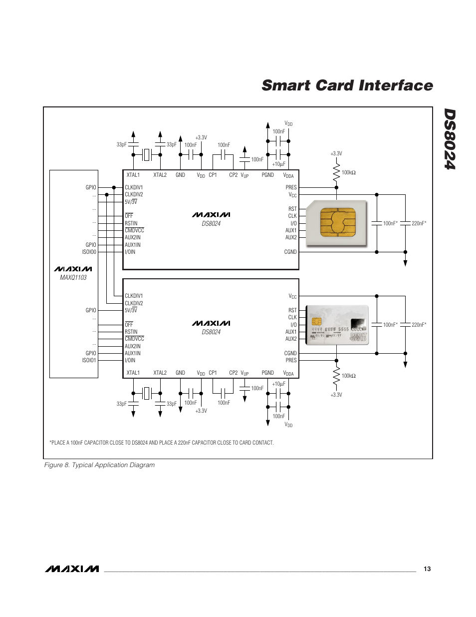 Ds8024 smart card interface | Rainbow Electronics DS8024 User Manual | Page 13 / 15